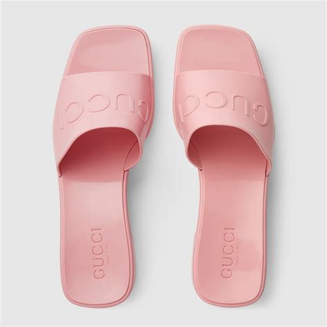 gucci shoe pink|gucci pink rubber shoes.